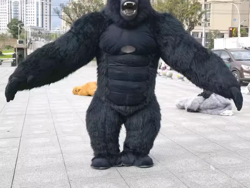 Anime Cosplay Real Life - Real Life Inflatable Gorilla Costume Full