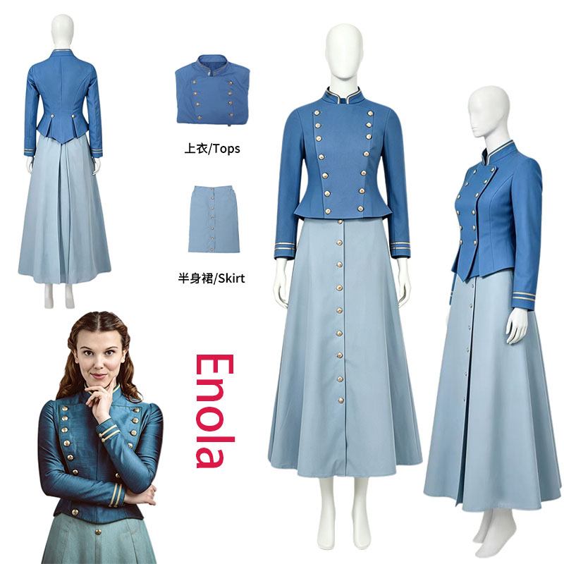 Anime Cosplay Women - WHH Movie Enola Cosplay Costume Holmes