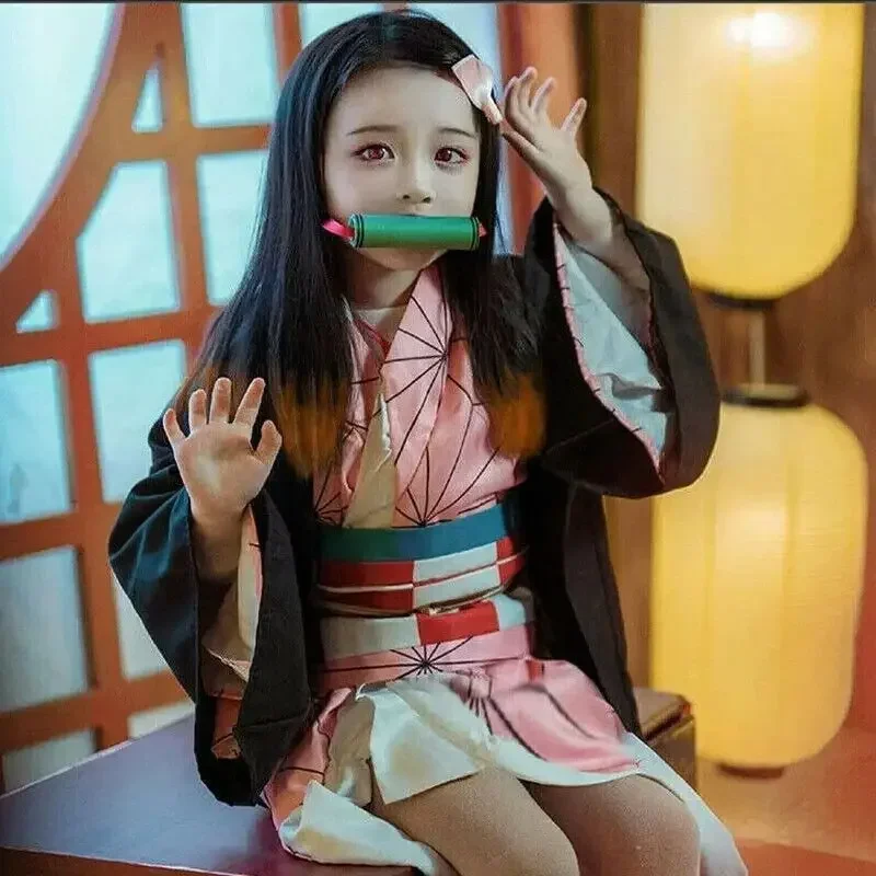 Anime  Kamado Nezuko Cosplay C - Anime Cosplay Realistic 评论和价格