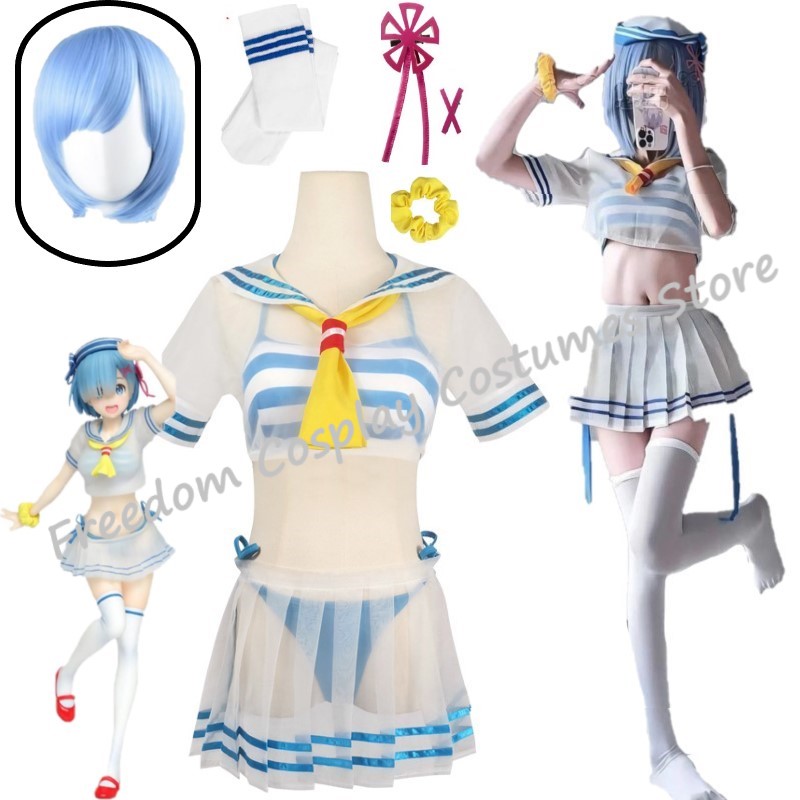 Rem Ram Anime Re:Life in a dif - Re Zero Rem Wig 评论和价格