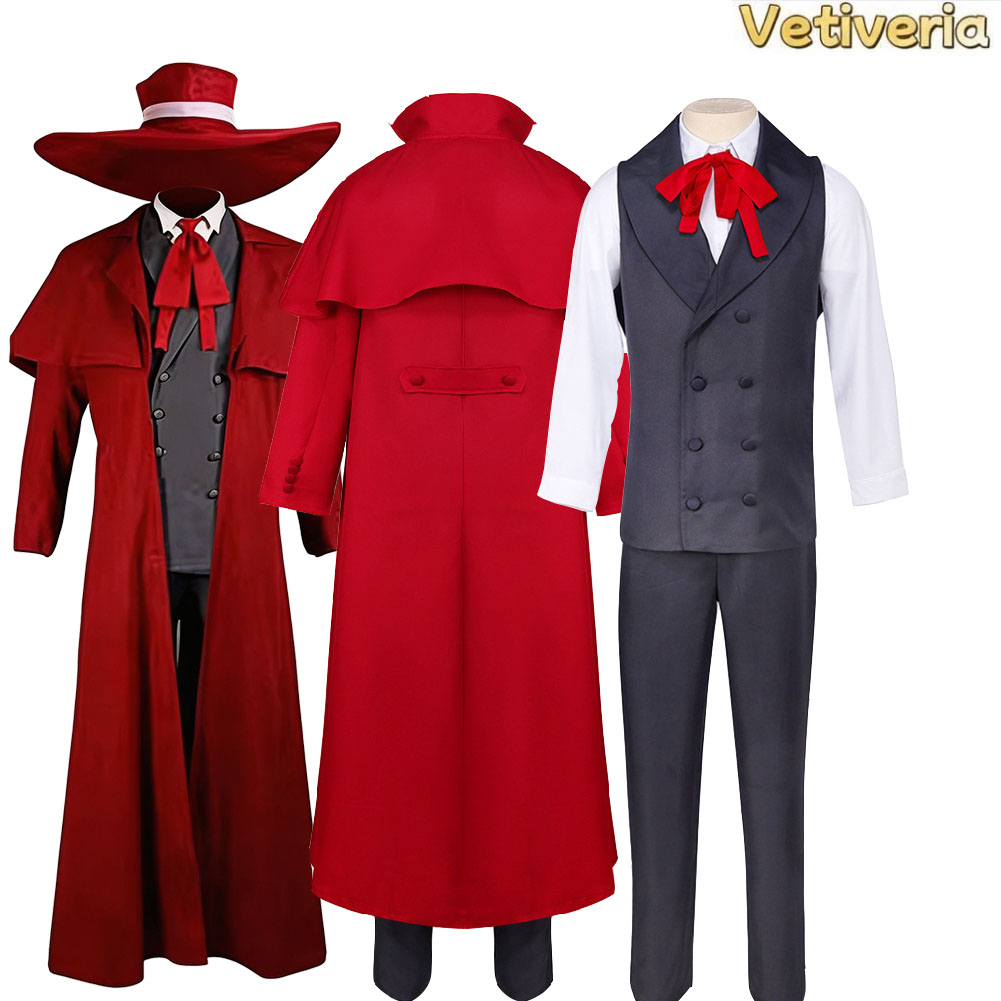 Alucard Cosplay Uniform Costum - Anime Cosplay Outfits Male 评论和价格