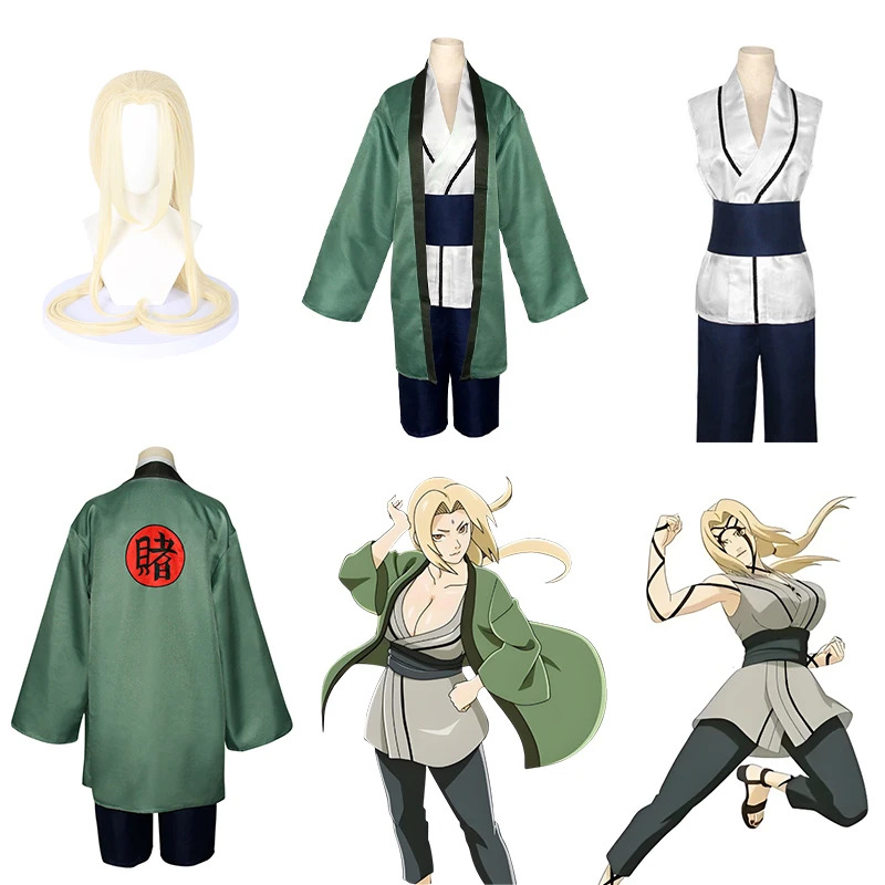 Tsunade Cosplay Costume Anime  - Cosplay Anime Tsunade 评论和价格