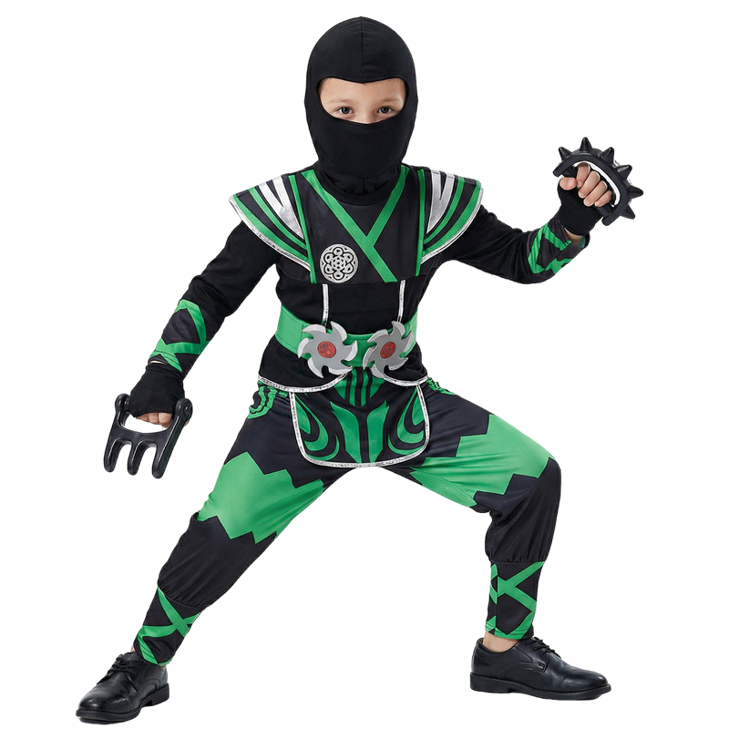 Green Ninja Costume for Kids w - Anime Cosplay Boy 评论和价格