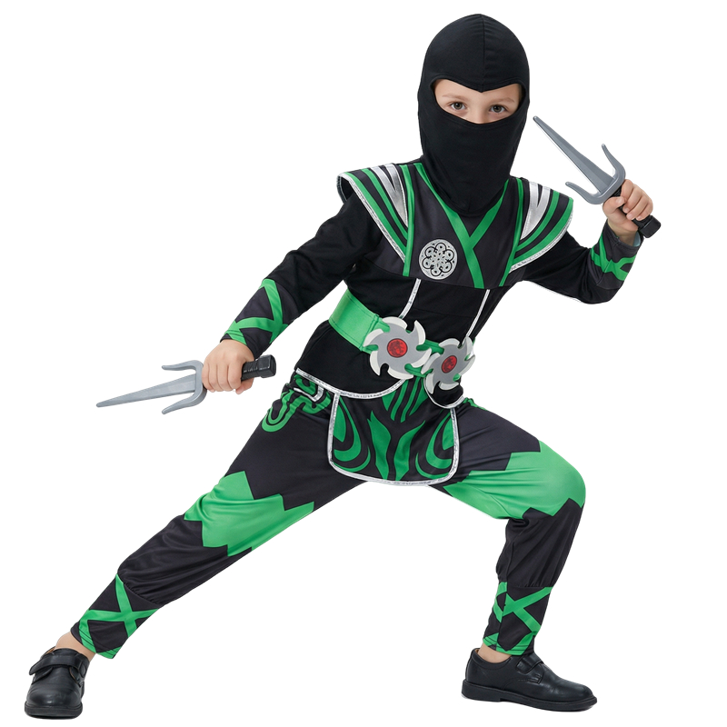 Green Ninja Costume for Kids w - Anime Cosplay Boy 评论和价格