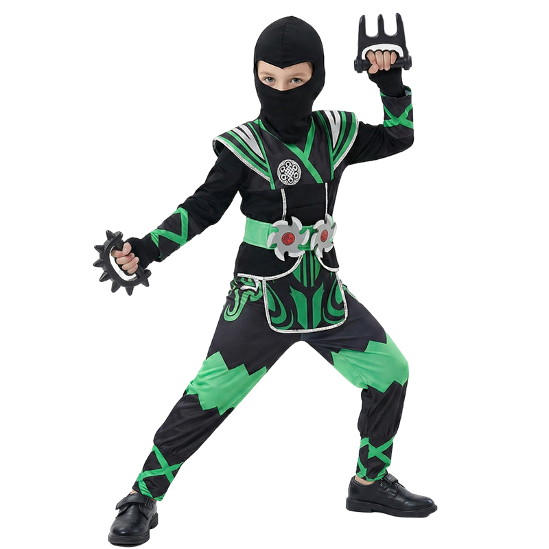Green Ninja Costume for Kids w - Anime Cosplay Boy 评论和价格