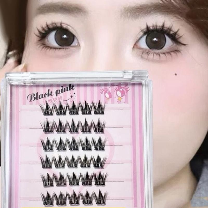 6 Rows Diy Segmented False Eye - Anime Cosplay Thick 评论和价格