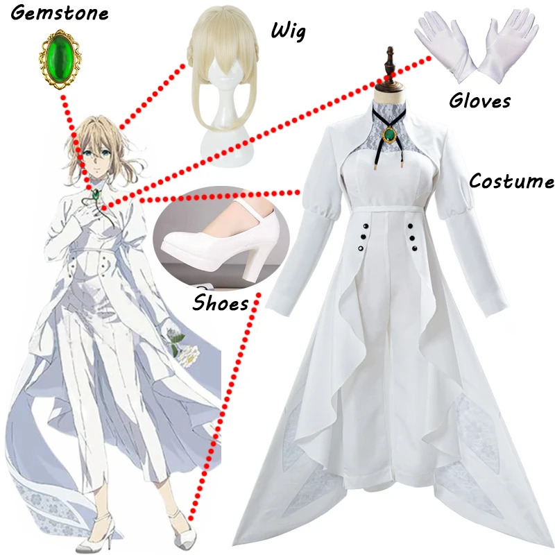 Anime Violet Evergarden Cospla - Violet Evergarden Dress 评论和价格