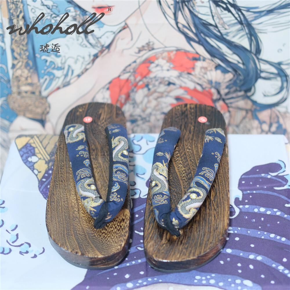 Man Wooden Clogs Slippers Wome - Anime Cosplay Thick 评论和价格