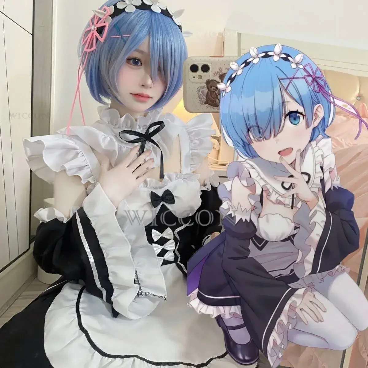 2026Rem Lolita Maid Cosplay Co - Re Zero Rem Wig 评论和价格