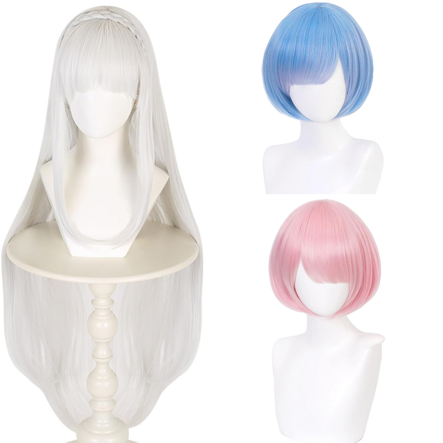 Anime Re: Life in a Different  - Re Zero Rem Wig 评论和价格