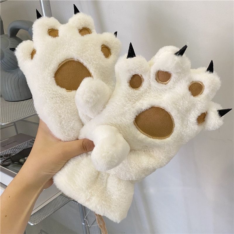 Thick Velvet Cat Claw Gloves W - Anime Cosplay Thick 评论和价格