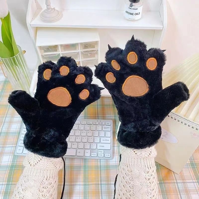 Thick Velvet Cat Claw Gloves W - Anime Cosplay Thick 评论和价格