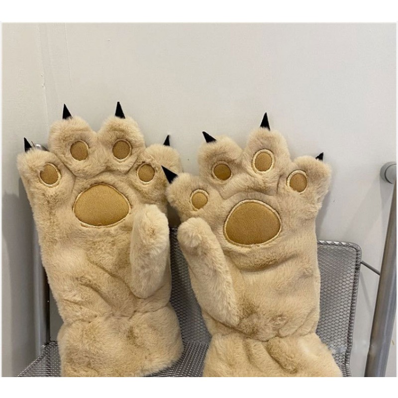 Thick Velvet Cat Claw Gloves W - Anime Cosplay Thick 评论和价格
